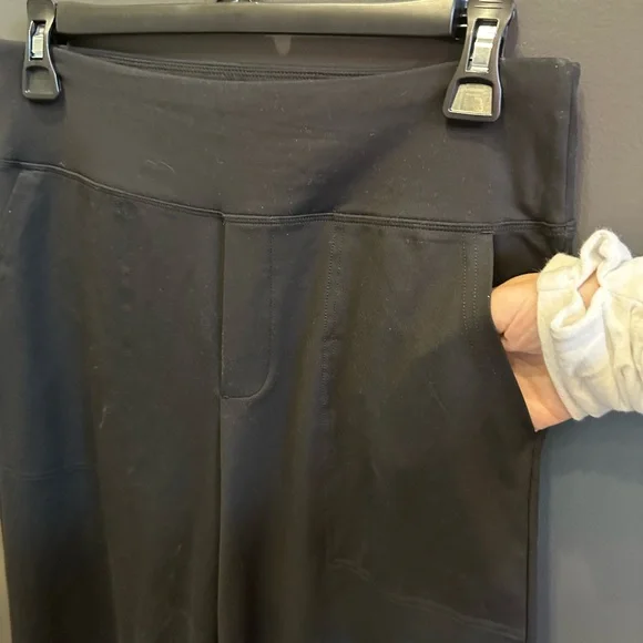 Wide Leg Stretch Pants | Yoga Pants | Pockets | High Waisted | Medium | NWT - Picture 6 of 7